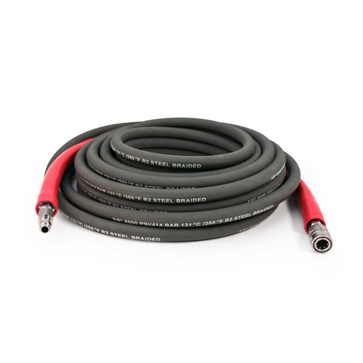 Lightweight 2-Wire Pressure Washer Hose - Gray - 3/8" ID, 6000 PSI