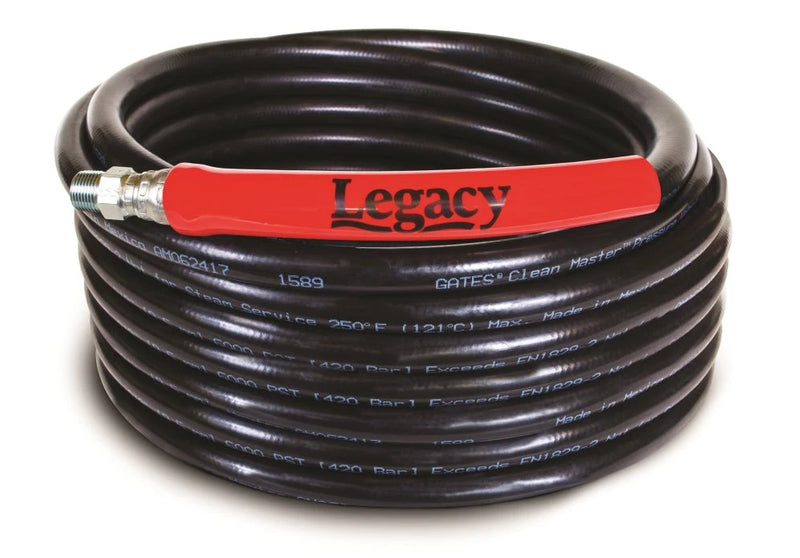 Legacy black hose with red bend restrictor