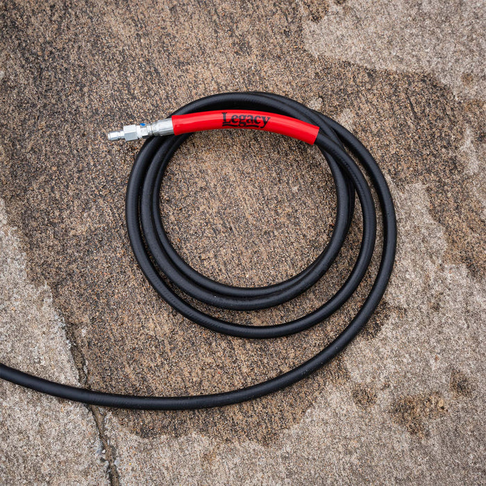 Legacy pressure washer hose on concrete